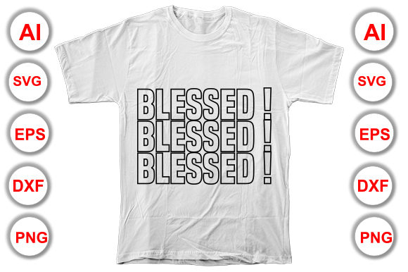 Blessed Christian T-shirt Design in Modern Branding