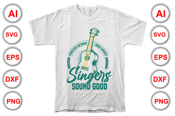 Christian Guitarist T-Shirt Design: Faith Meets Musical Identity
