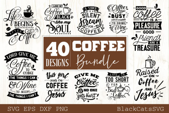 Coffee Bundle 40 Designs: Your Versatile Branding Collection