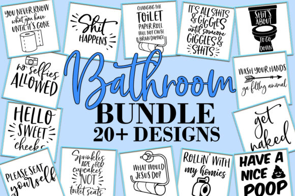 Funny Bathroom Quotes Bundle: Choosing the Right Humor and Style for Your Space