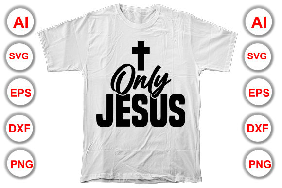 Only Jesus Christian T-shirt Design: Strategic Insights for Purposeful Branding and Outreach